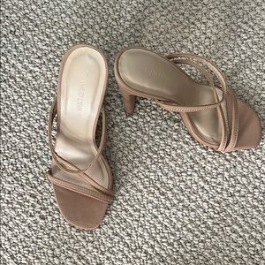 Wild Diva Women's Tan Heeled Sandals